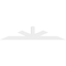 Ekena Millwork Saratoga Architectural Grade PVC Gable Bracket, 108"W x 22 1/2"H x 2"D x 6"F, 5/12 Pitch GBP108X23X0206SAR00 - alternate 2